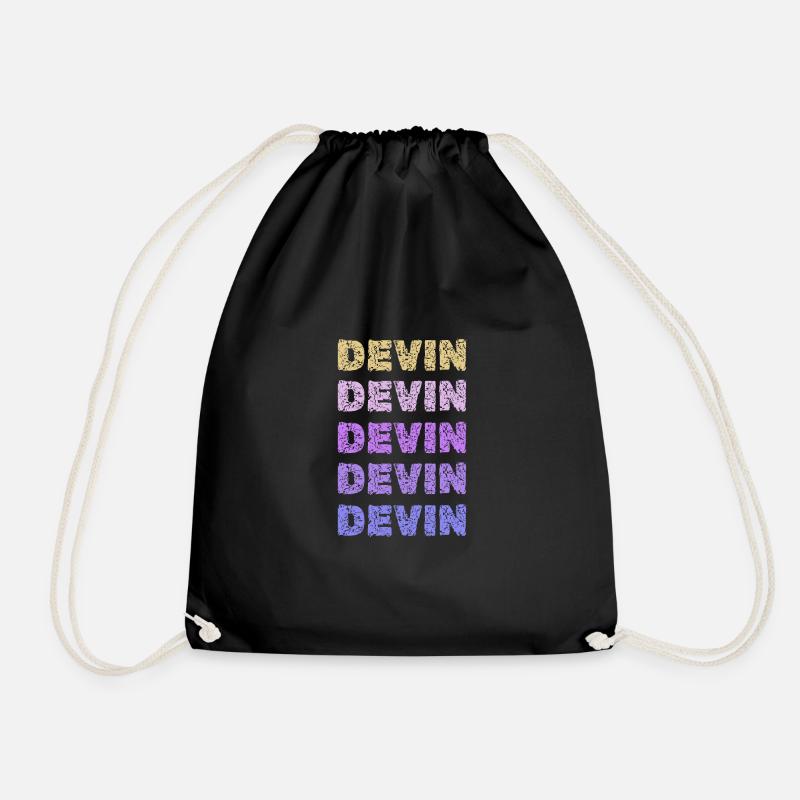 Devin als Devin - Turnbeutel - Schwarz