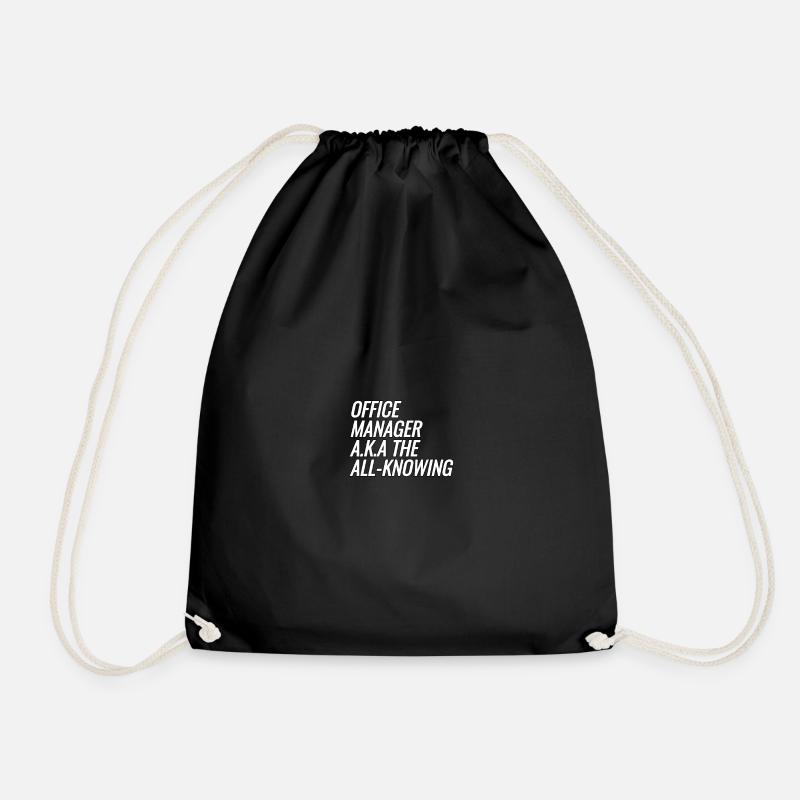 Office Manager - Drawstring Bag - black