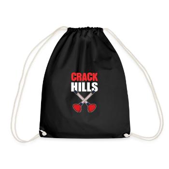 Crack Hills Installateur Gift - Turnbeutel - Schwarz - Vorne