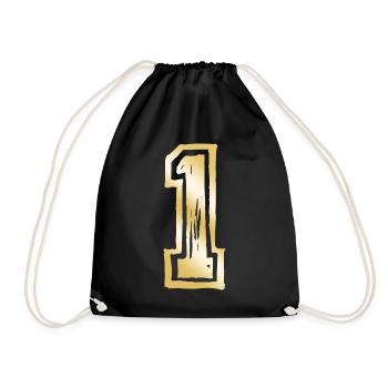 1 nombre d’or - Sac de sport léger - noir - Devant