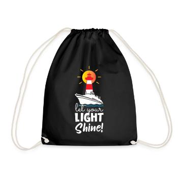 Laissez briller votre lumière Phare - Sac de sport léger - noir - Devant