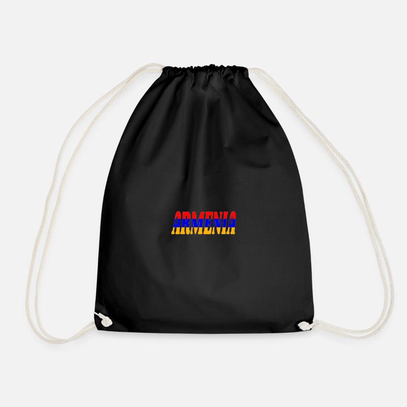 Armenia - Drawstring Bag - black