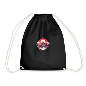 Maison japonaise - Sac de sport léger - noir - Devant