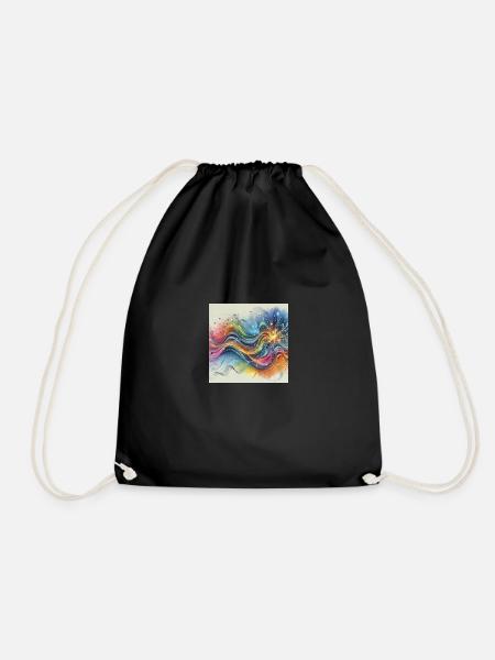 Good morning - Drawstring Bag - black