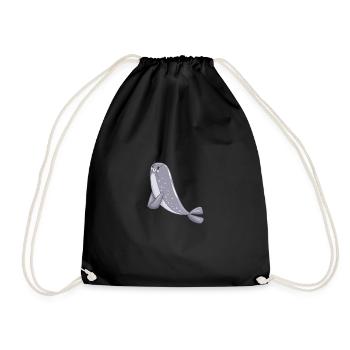 seal - Drawstring Bag - black - Front