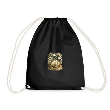 Another chapter: reading enthusiasts - Drawstring Bag - black - Front