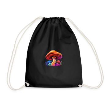 Magic Mushroom - Turnbeutel - Schwarz - Vorne