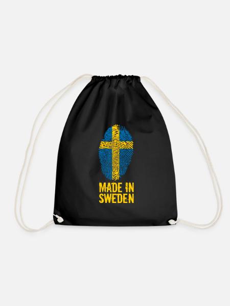 Made In Sweden / Suède / Sverige - Sac de sport léger - noir