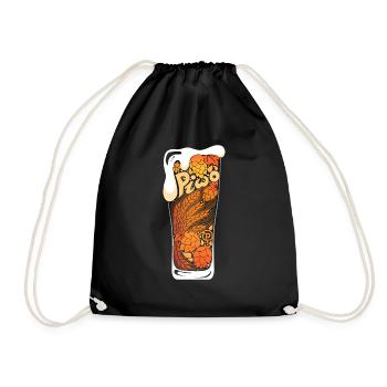 Beer - Beer T-shirts - Drawstring Bag - black - Front