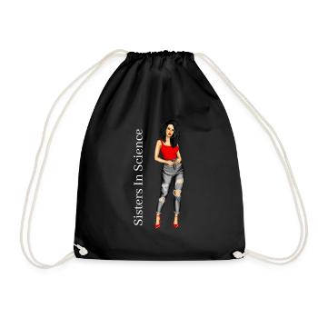 Sœurs en science - Sac de sport léger - noir - Devant