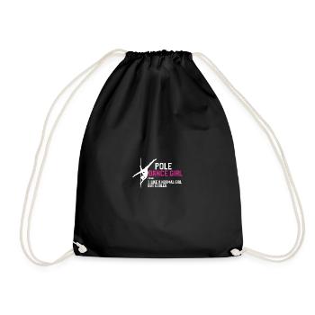 Poledance Pole Tänzerin Stangentanz Pole Fitness - Turnbeutel - Schwarz - Vorne
