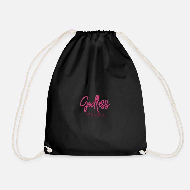 Godless Heathen - Drawstring Bag - black