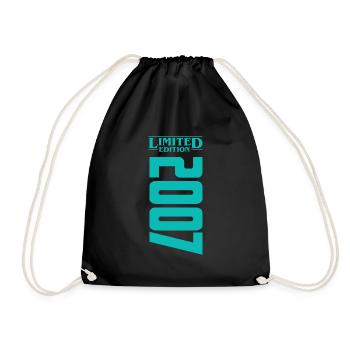 2007 Limited Edition Birthday Design - Drawstring Bag - black - Front
