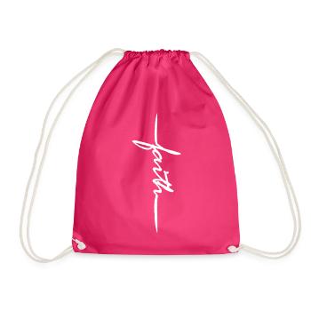 Faith - Turnbeutel - Fuchsia - Vorne