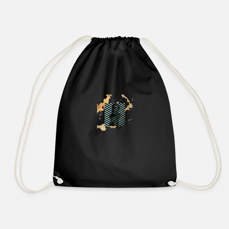 Griechisches Design - Turnbeutel - Schwarz