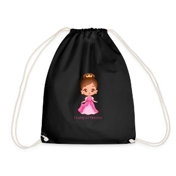 Daddy's Princess - Drawstring Bag - black - Front
