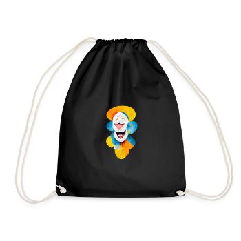 Clown Abstrait - Sac de sport léger - noir - Devant