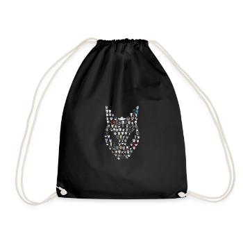 100 Ekuroeils - Drawstring Bag - black - Front