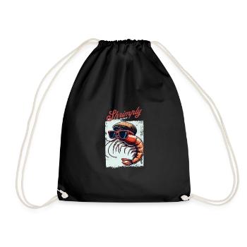 Crevettes, le meilleur jeu de mots - Sac de sport léger - noir - Devant