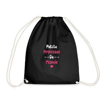 Petite princesse de mamie - Sac de sport léger - noir - Devant