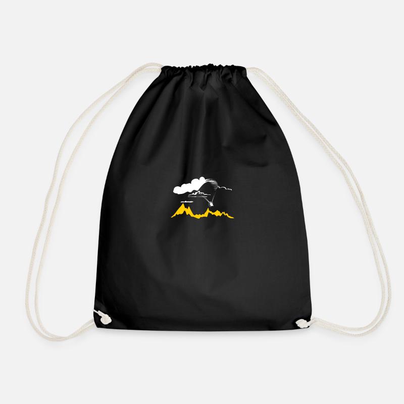 Paramotor und Cloud Libert'All - Turnbeutel - Schwarz