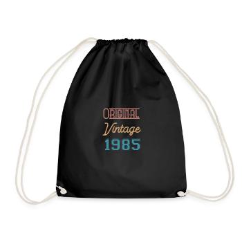 1985 - Vintage Original - Jubiläum - Turnbeutel - Schwarz - Vorne
