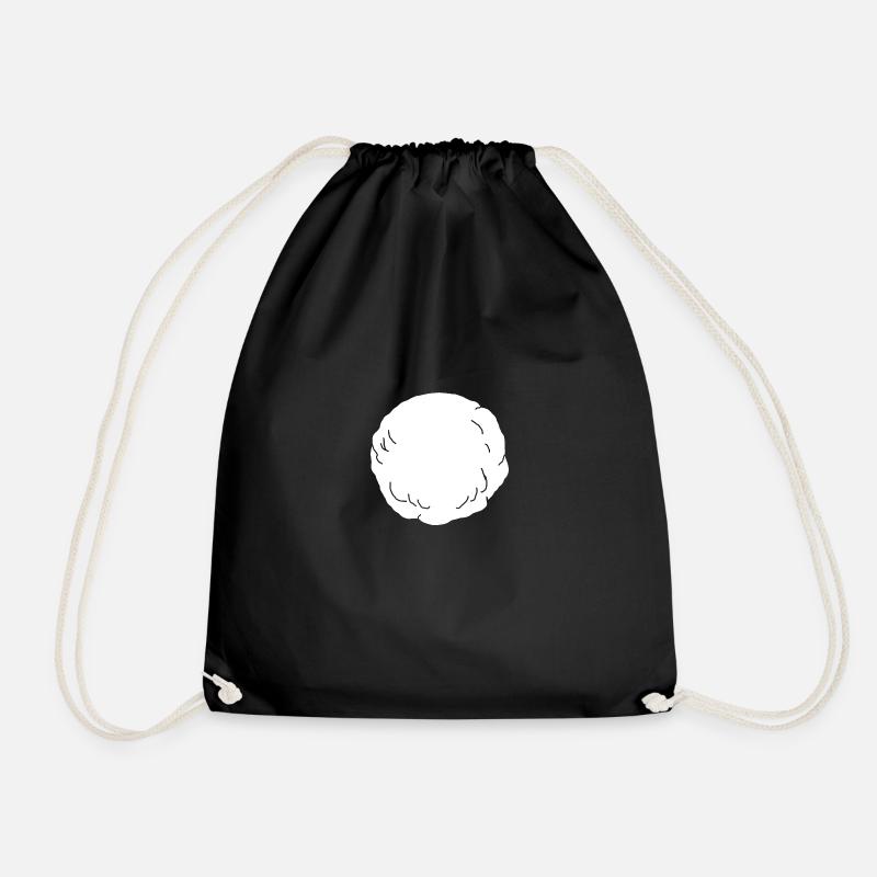 Perfect snowball - Drawstring Bag - black