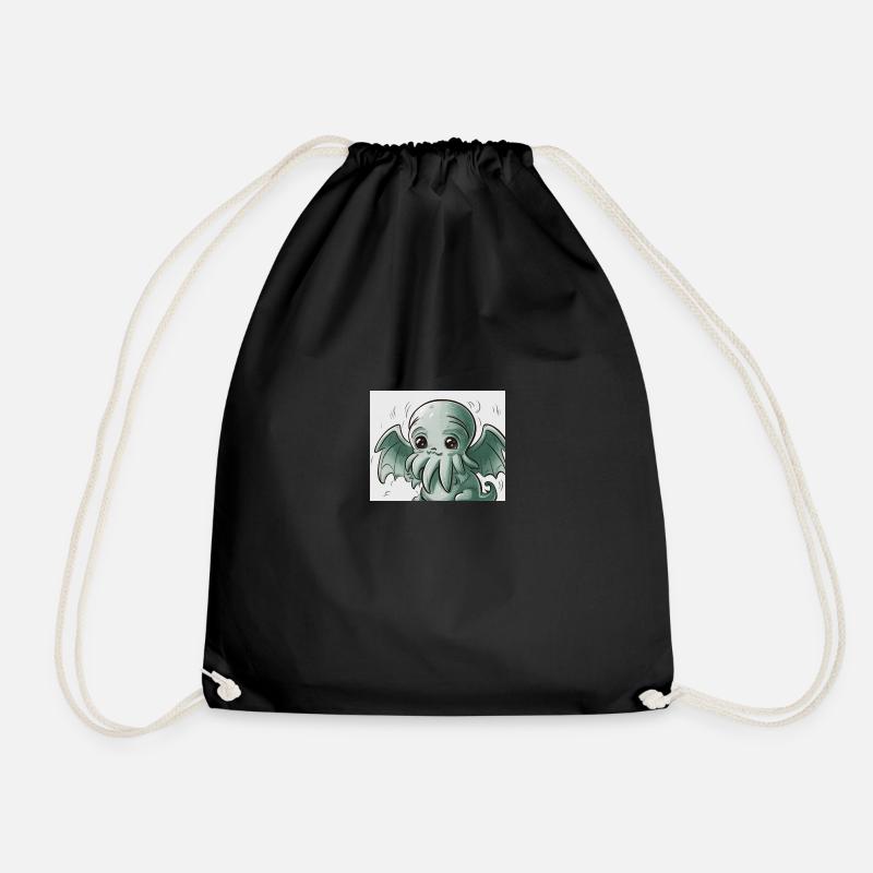 cute cthulhu - Turnbeutel - Schwarz