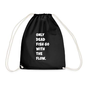 Lustig Lustiger Spruch Funny Geschenk Lustige - Turnbeutel - Schwarz - Vorne