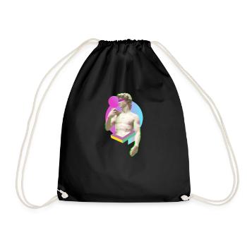 Michel-Ange David Statue Moderne Urbain Cadeau - Sac de sport léger - noir - Devant