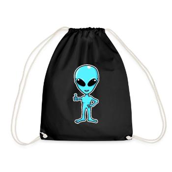 Extraterrestre - Sac de sport léger - noir - Devant