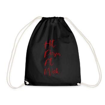 Personne chaude au travail 4 - Sac de sport léger - noir - Devant