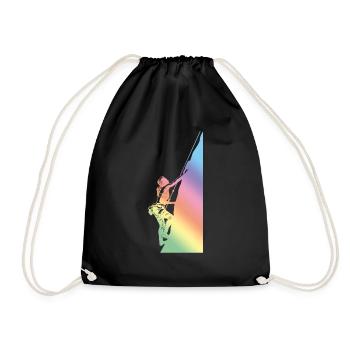 Escalade femmes sportives - Sac de sport léger - noir - Devant