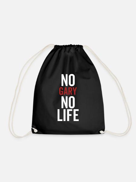 No Gary No Life - Drawstring Bag - black