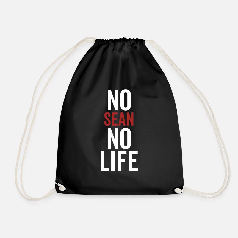 No Sean No Life - Drawstring Bag - black