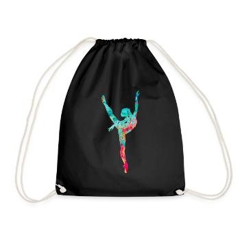 Dancer PopArt - Drawstring Bag - black - Front