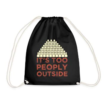 Introverti - Sac de sport léger - noir - Devant