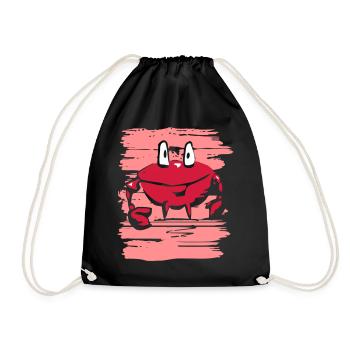 Crabe drôle - Sac de sport léger - noir - Devant