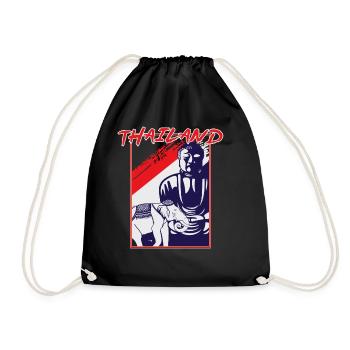 Tailand country travel gift - Drawstring Bag - black - Front