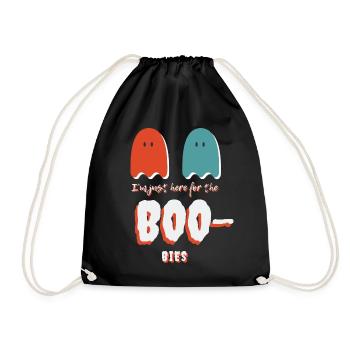 Je suis juste ici pour les fous! Halloween fantôme - Sac de sport léger - noir - Devant