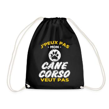 Cane Corso - Sac de sport léger - noir - Devant