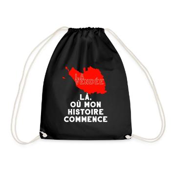 la Vendée la où mon histoire commence - Sac de sport léger - noir - Devant