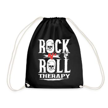 Rock n Roll therapy - Sac de sport léger - noir - Devant