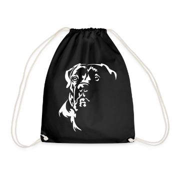 Cane Corso Head "Black Edition" - Drawstring Bag - black - Front