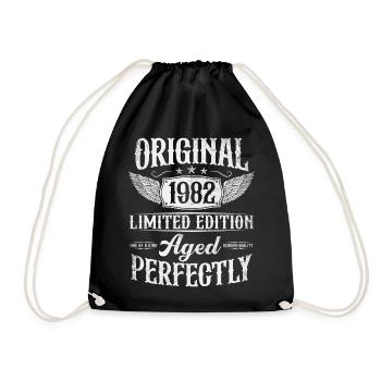 Vintage Original 1982 né Vintage Anniversaire - Sac de sport léger - noir - Devant