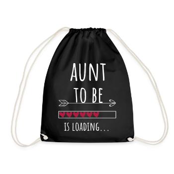 Tante à devenir cadeau d’annonce de tante - Sac de sport léger - noir - Devant