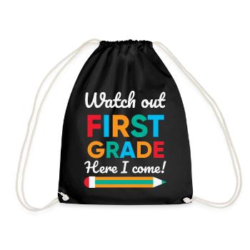 Attention à la première année ici je viens Rainbow Girls - Sac de sport léger - noir - Devant