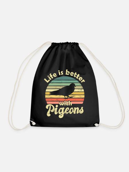 Pigeon Pigeons - Sac de sport léger - noir