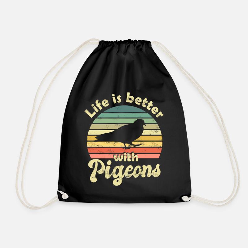 Pigeon Pigeons - Sac de sport léger - noir