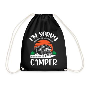 Life Camper Camping - Turnbeutel - Schwarz - Vorne